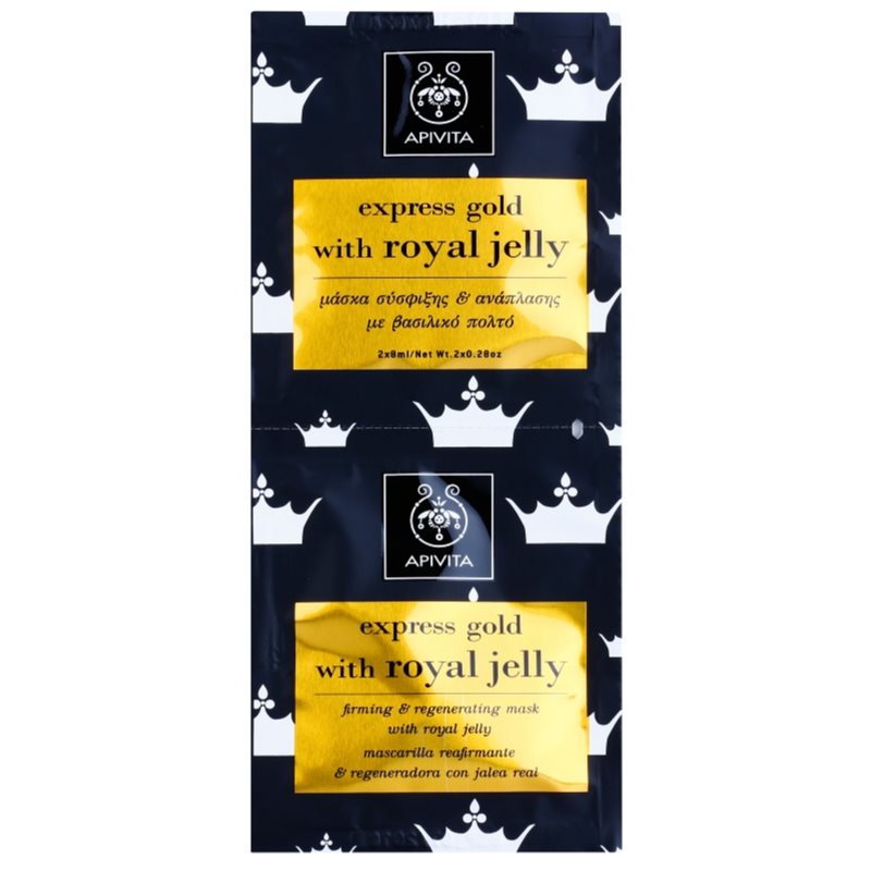 

Apivita Express Gold Royal Jelly зміцнююча та відновлююча маска для обличчя