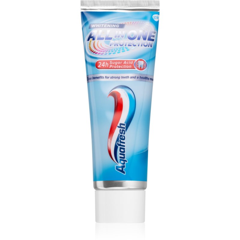 Aquafresh All In One Protection Whitening bělicí zubní pasta pro kompletní péči 75 ml