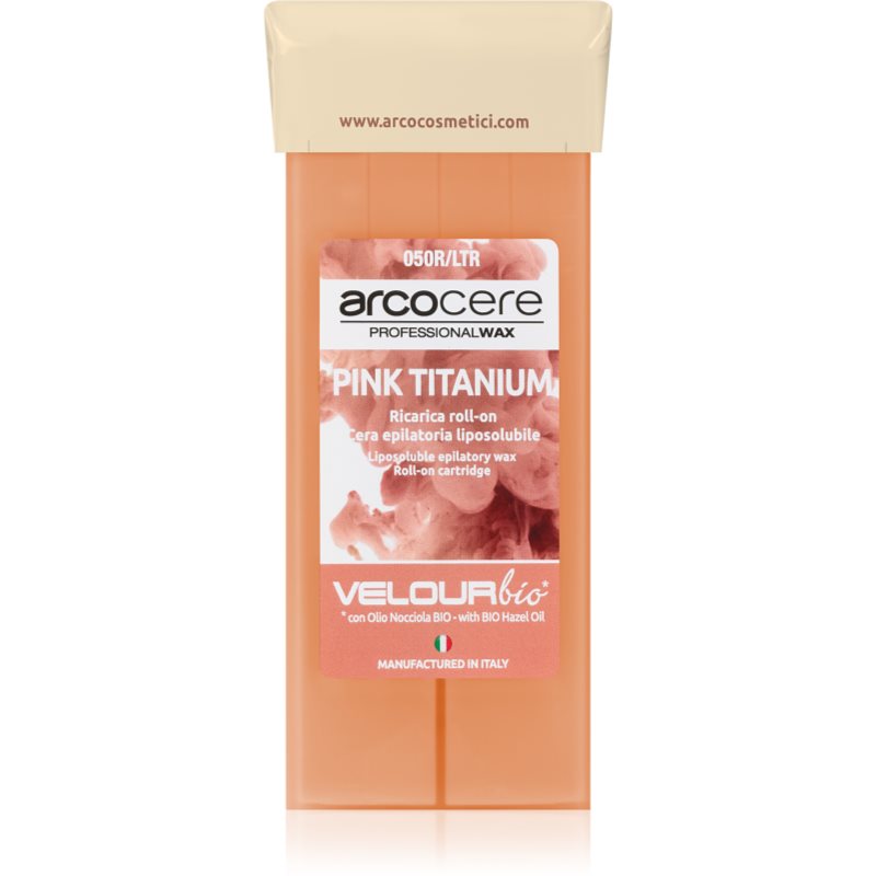 Arcocere Professional Wax Pink Titanium epilační vosk roll-on náplň 100 ml