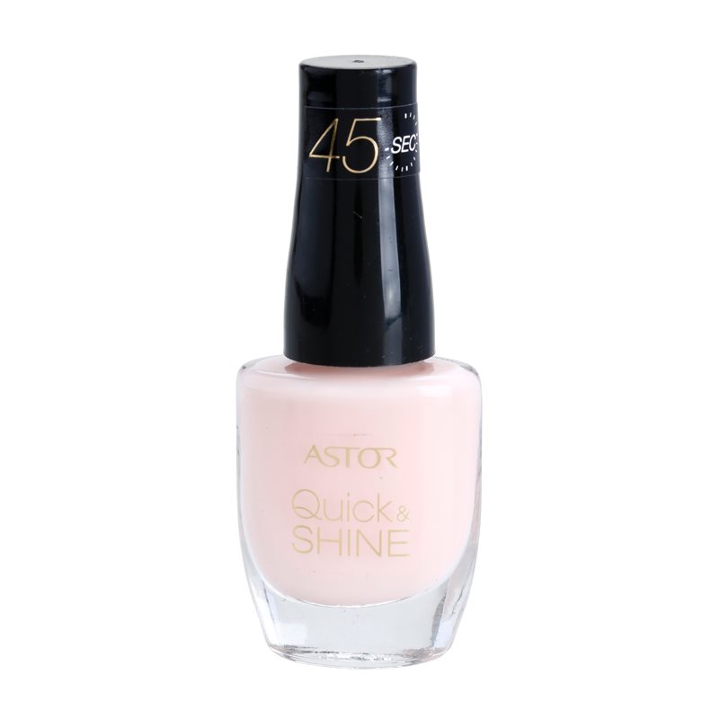 Astor Quick & Shine rychleschnoucí lak na nehty odstín 101 Delicate Morning 8 ml