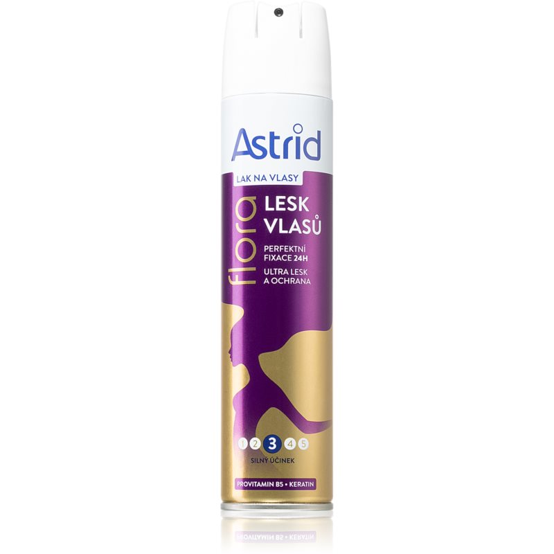 Astrid Hair Care lak na vlasy se střední fixací pro zářivý lesk 250 ml