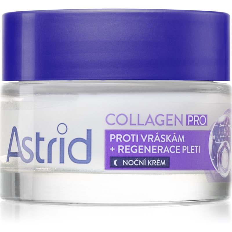 Astrid Collagen PRO noční krém proti projevům stárnutí pleti s regeneračním účinkem 50 ml