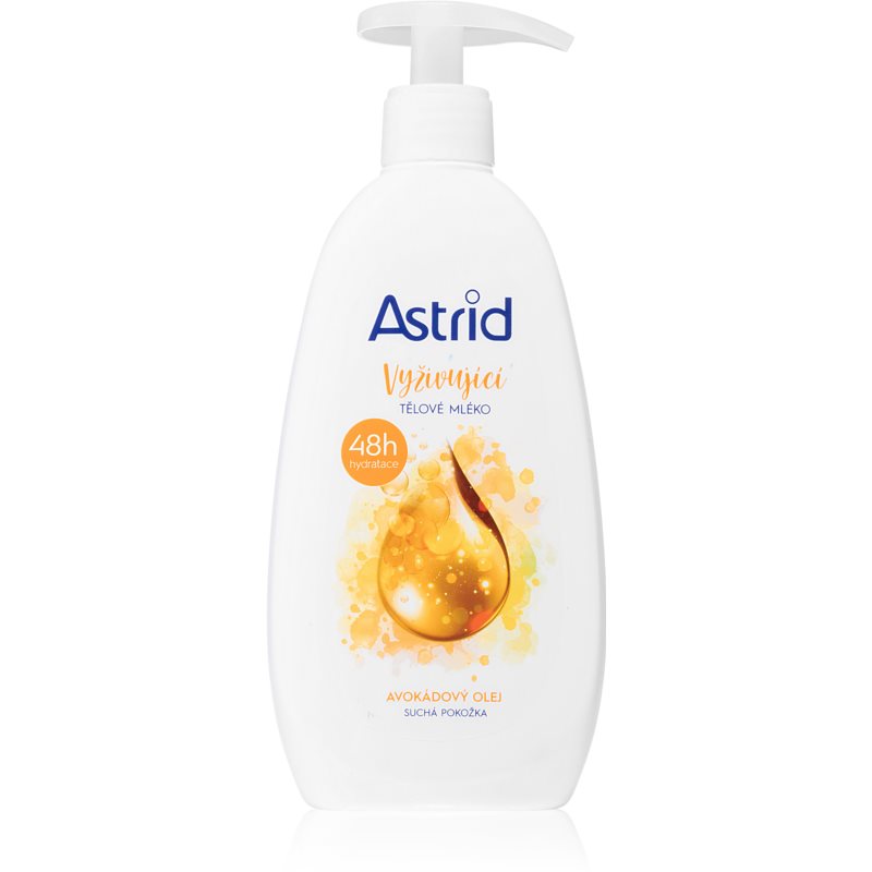 Astrid Body Care vyživující tělové mléko pro suchou pokožku 48 h. 400 ml
