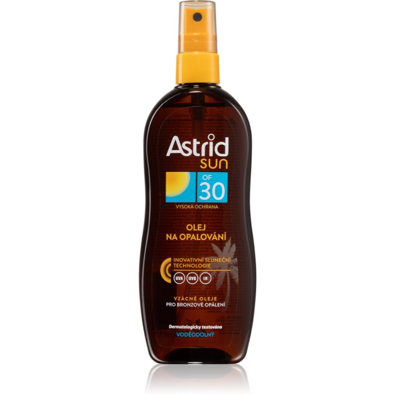Astrid Sun olej na opalování ve spreji SPF 30 voděodolný 200 ml