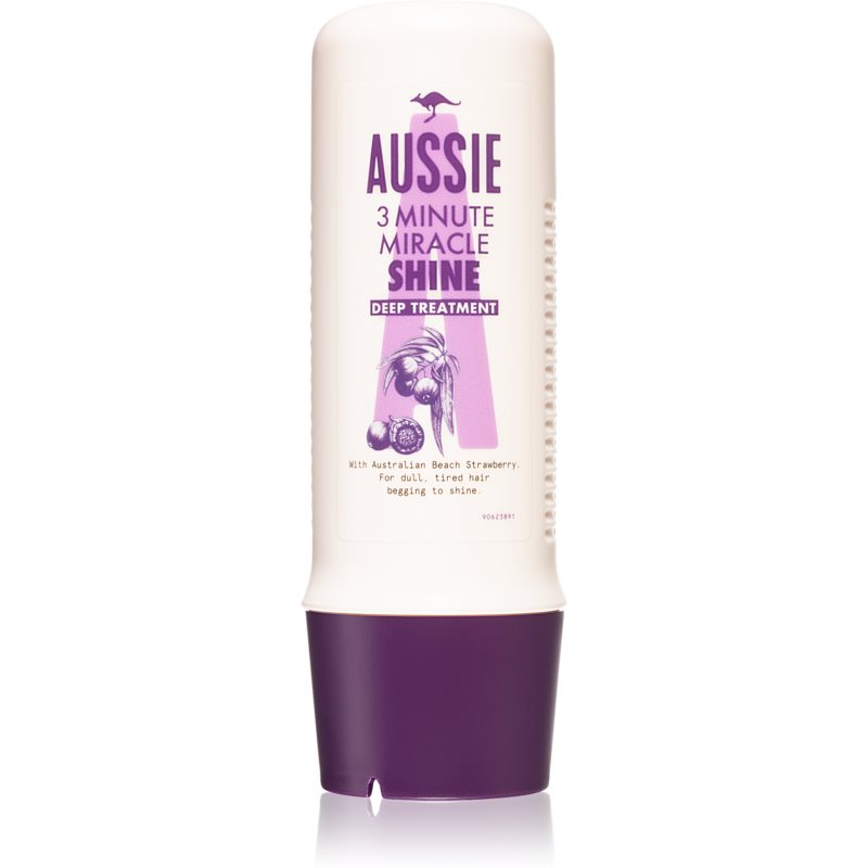 Aussie 3 Minute Miracle Shine tříminutová maska pro lesk a hebkost vlasů 250 ml Image