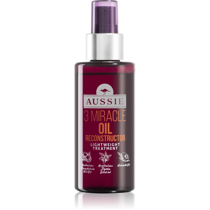 Aussie 3 Miracle Oil Reconstructor regenerační olej na vlasy ve spreji 100 ml