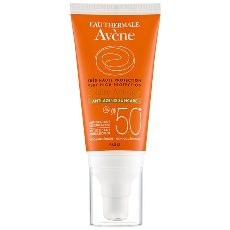 Avène Sun Anti-Age ochranný krém na obličej s protivráskovým účinkem SPF 50+ 50 ml
