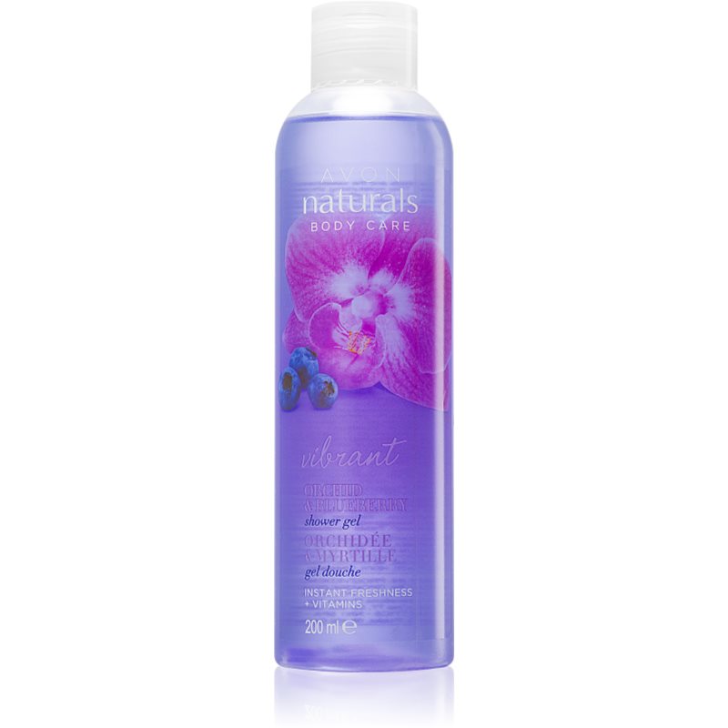 Avon Naturals Body sprchový gel s orchidejí a borůvkou 200 ml Image