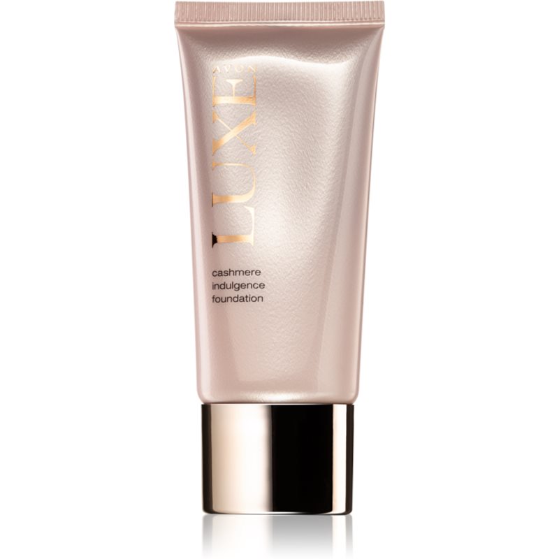 Avon Luxe Makeup lehký make-up s rozjasňujícím účinkem pro matný vzhled odstín Nude Bodice 30 ml