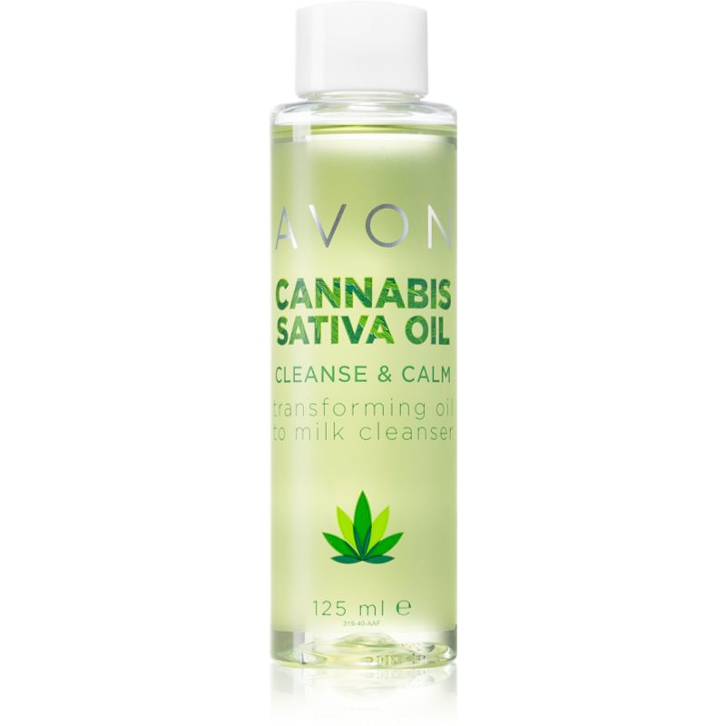 Avon Cannabis Sativa Oil čisticí pleťová emulze s konopným olejem 125 ml