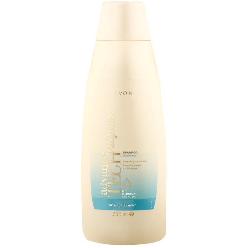 Avon Advance Techniques 360 Nourishment vyživující šampon s marockým arganovým olejem pro všechny typy vlasů 700 ml
