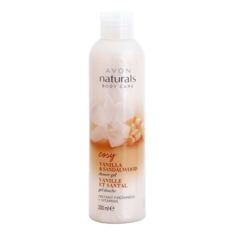 Avon Naturals Body osvěžující sprchový gel s vanilkou a santalovým dřevem 200 ml Image
