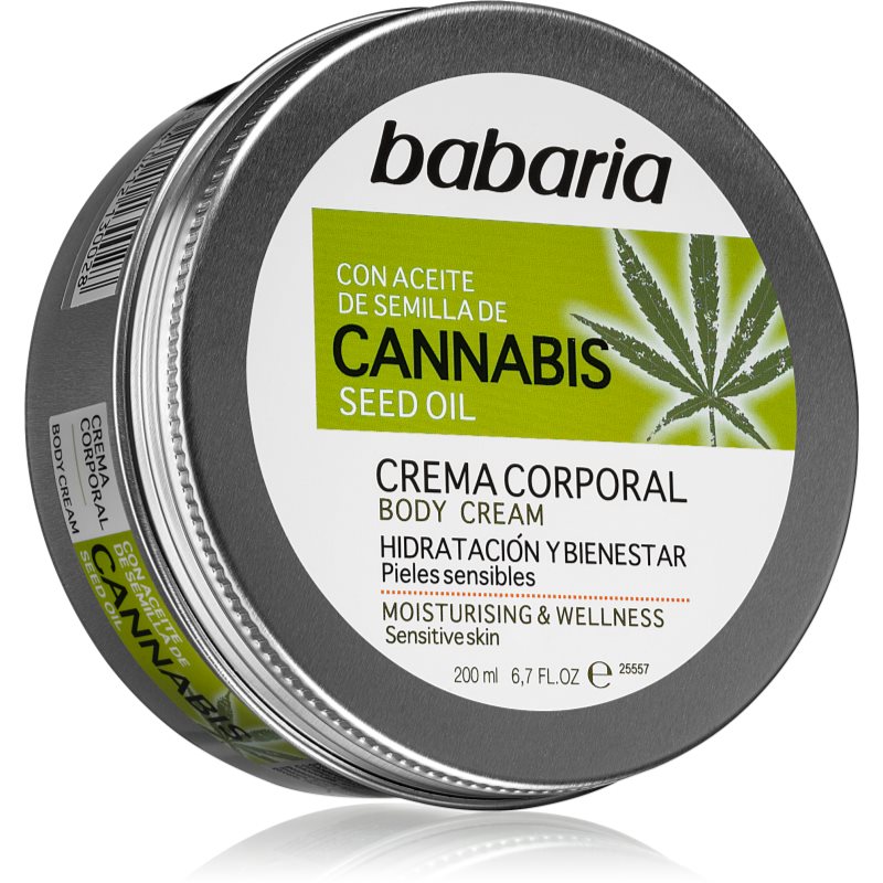 Babaria Cannabis hydratační krém pro citlivou pokožku 200 ml