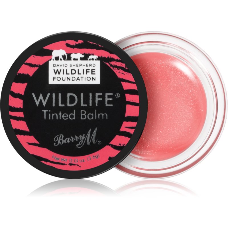 Barry M Wildlife tónující balzám na rty odstín Sunset Pink 3,6 g