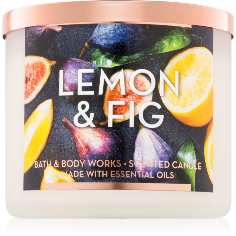 Bath & Body Works Lemon & Fig vonná svíčka 411 g