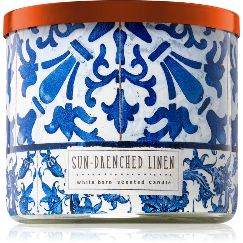 

Bath & Body Works Sun-Drenched Linen ароматизована свічка 411 гр