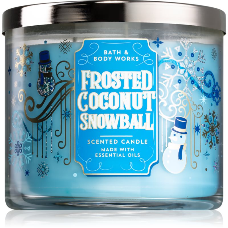 

Bath & Body Works Frosted Coconut Snowball aроматична свічка