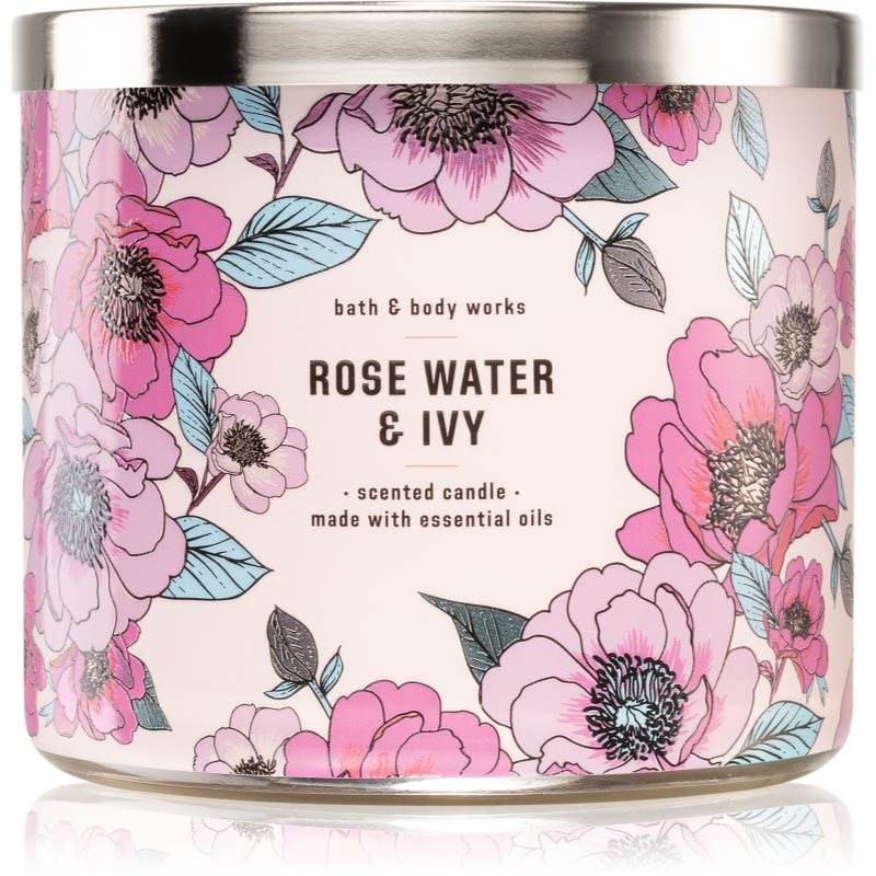 

Bath & Body Works Rose Water & Ivy aроматична свічка