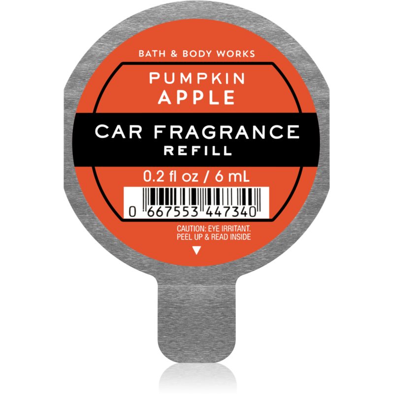 Bath & Body Works Pumpkin Apple vůně do auta náhradní náplň 6 ml
