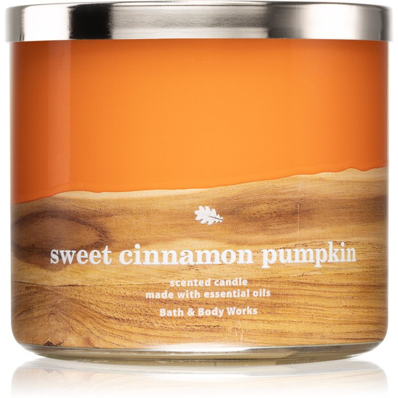 Bath & Body Works Sweet Cinnamon Pumpkin vonná svíčka 411 g