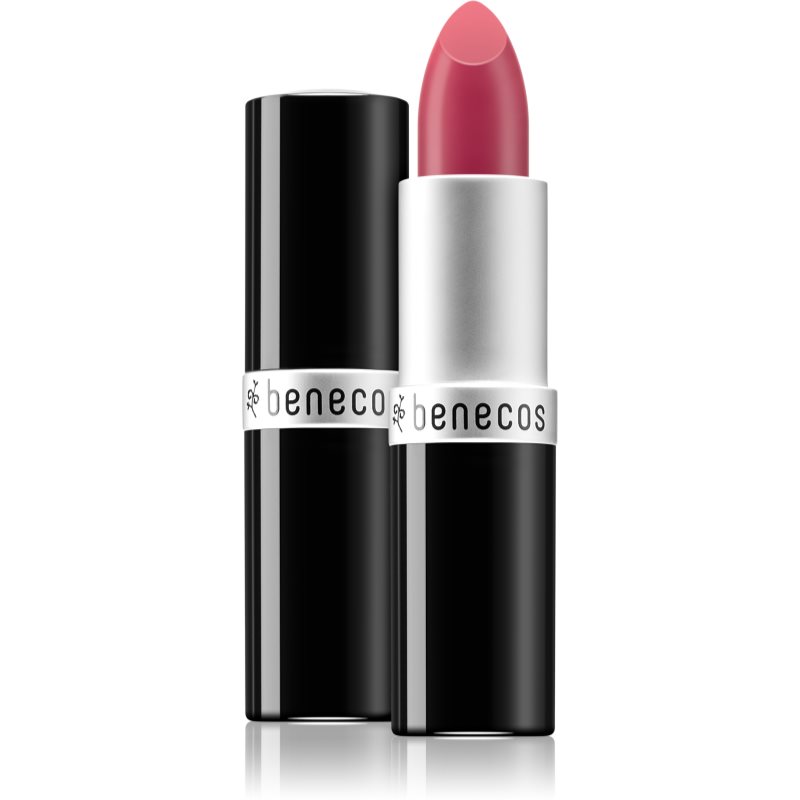 Benecos Natural Beauty krémová rtěnka s matným efektem odstín Pink Rose 4,5 g