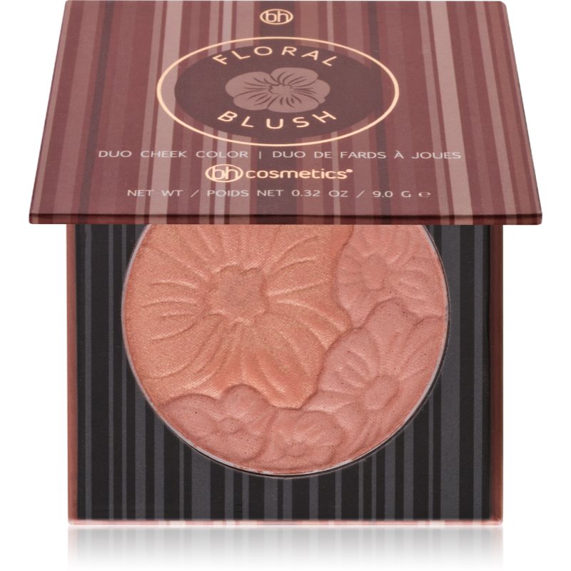 

BH Cosmetics Floral подвійні рум'яна з дзеркальцем відтінок Bahama Bronze