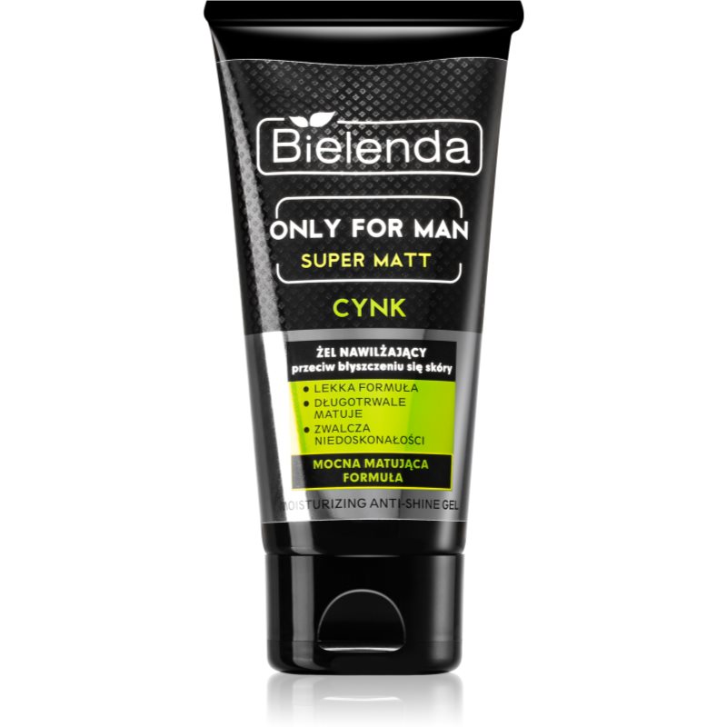 Bielenda Only for Men Super Mat hydratační gel proti lesknutí pleti a rozšířeným pórům 50 ml Image