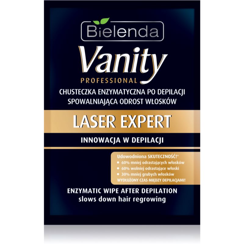 Bielenda Vanity Laser Expert ubrousek s enzymy pro zpomalení růstu chloupků po depilaci Image