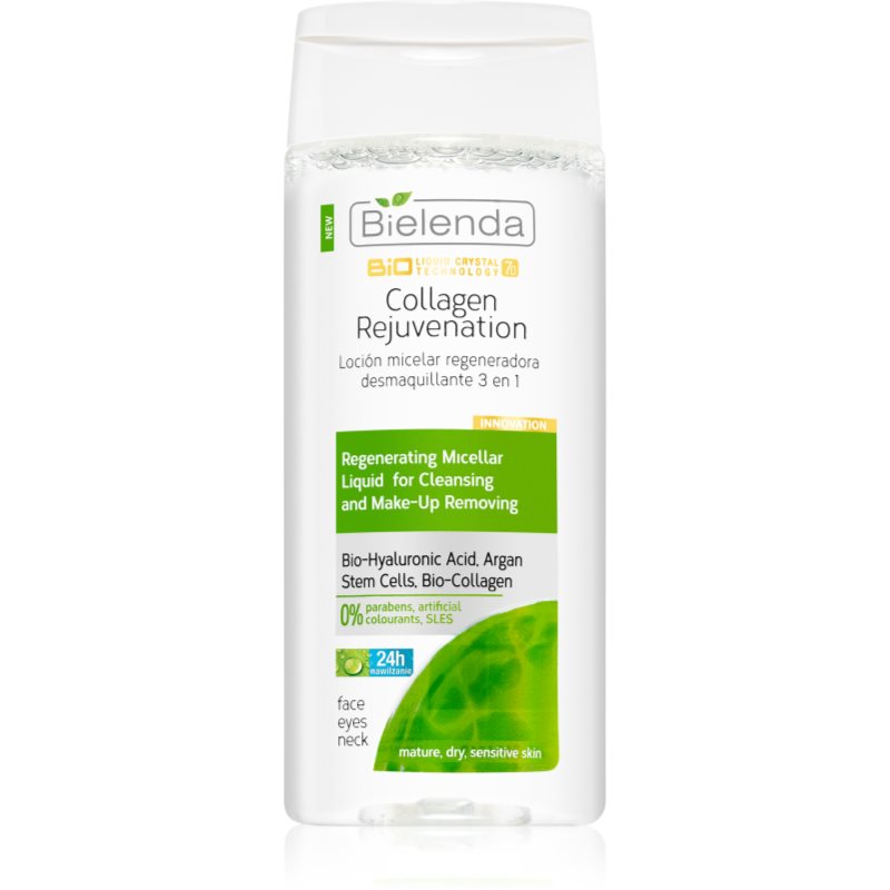 Bielenda BioTech 7D Collagen Rejuvenation 40+ micelární čisticí voda s regeneračním účinkem 200 ml