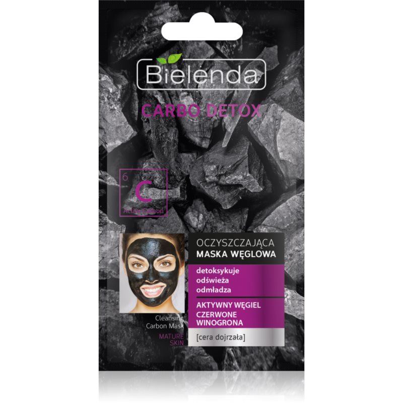 

Bielenda Carbo Detox Active Carbon очищуюча маска з активованим вугіллям для зрілої шкіри