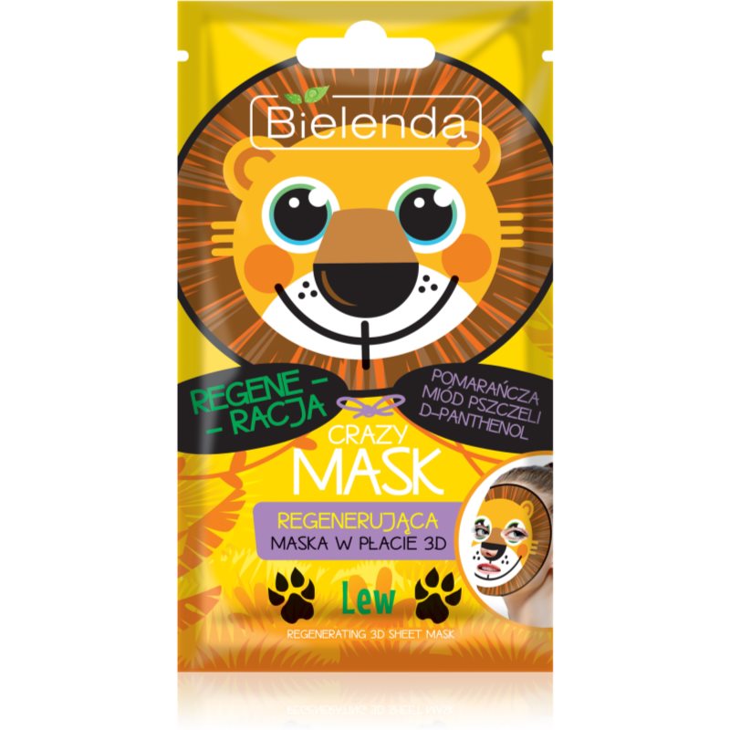 Bielenda Crazy Mask Lion regenerační maska 3D 1 ks