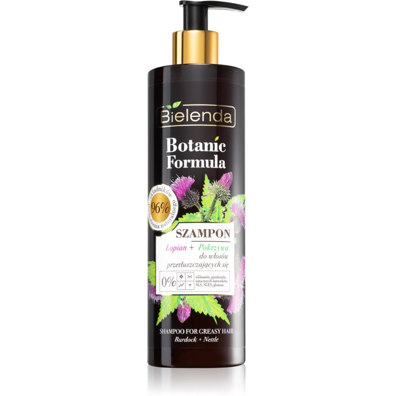 Bielenda Botanic Formula Burdock + Nettle šampon pro mastné vlasy 400 g Image