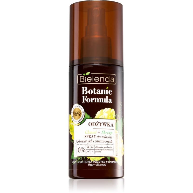 

Bielenda Botanic Formula Hops + Horsetail незмивний кондиціонер у формі спрею для пошкодженого та фарбованого волосся