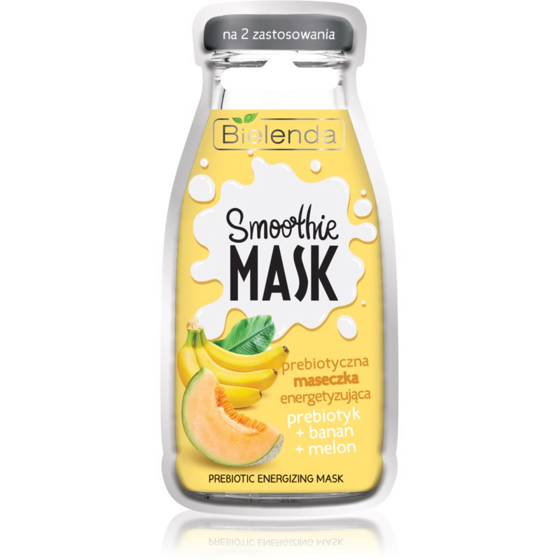 Bielenda Smoothie Prebiotic + Banana + Melon energizující pleťová maska 10 g