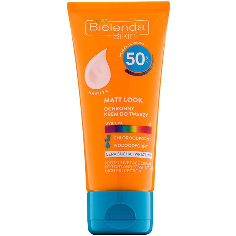 

Bielenda Bikini Matt Look крем-захист для обличчя SPF 50