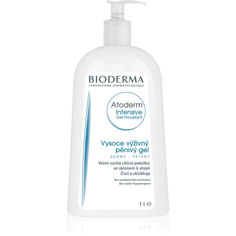 Bioderma Atoderm Intensive Gel Moussant Gel espuma nutritivo para pele sensível e atópica 1000 ml