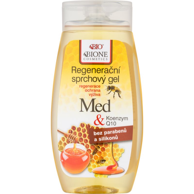 Bione Cosmetics Honey + Q10 regenerační sprchový gel 260 ml Image