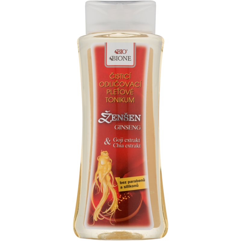 

Bione Cosmetics Ginseng Goji + Chia очищуючий тонік для зняття макіяжу