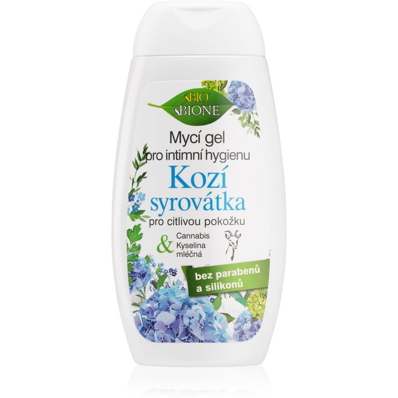 Bione Cosmetics Kozí Syrovátka dámský sprchový gel pro intimní hygienu pro citlivou pokožku 260 ml