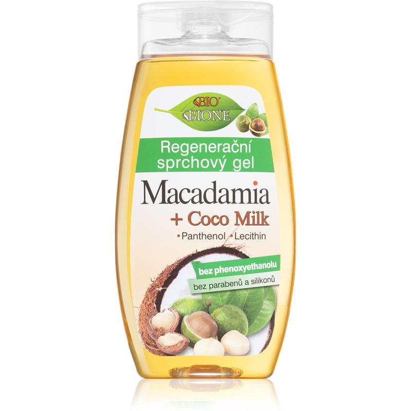 Bione Cosmetics Macadamia + Coco Milk regenerační sprchový gel 260 ml Image