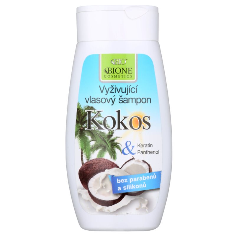 Bione Cosmetics Coconut vyživující šampon pro všechny typy vlasů 260 ml