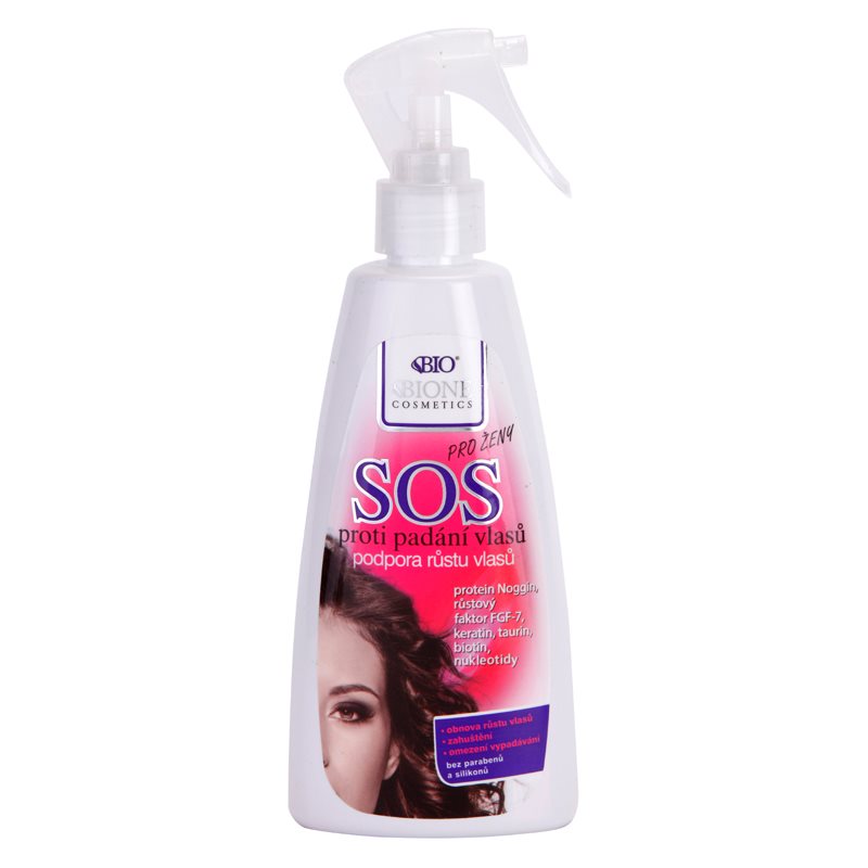 Bione Cosmetics SOS sprej pro zdravý růst vlasů od kořínků 200 ml