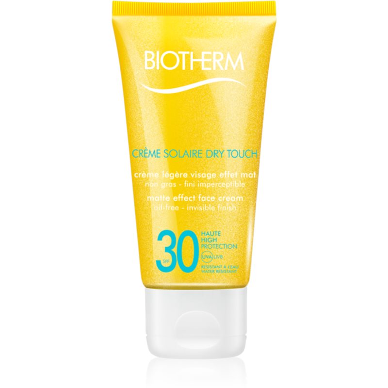 Biotherm Crème Solaire Dry Touch crema bronceadora matificante para rostro  SPF 30 50 ml