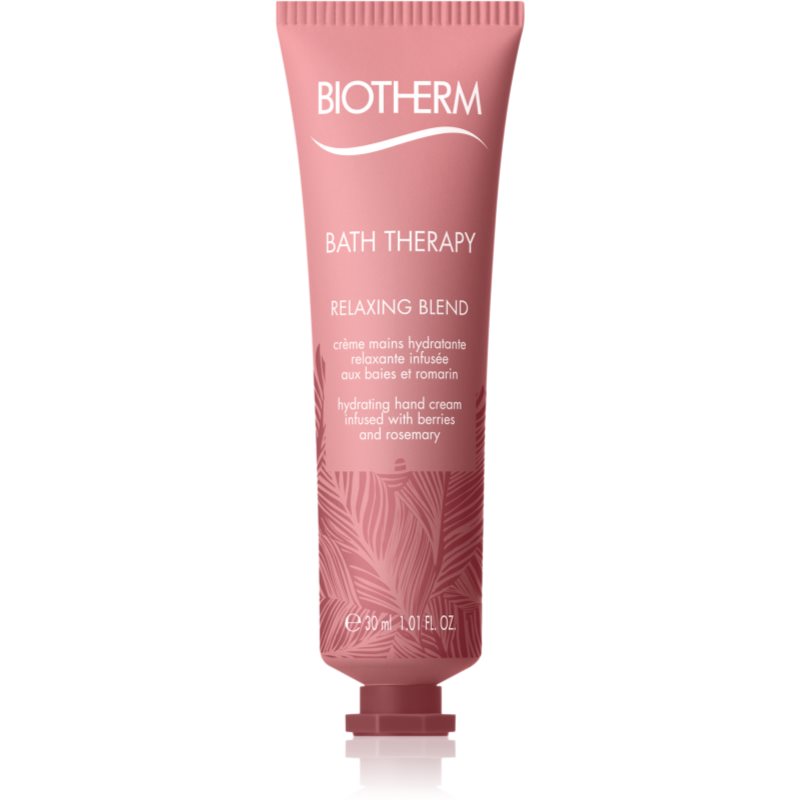 Biotherm Bath Therapy Relaxing Blend crema hidratante para manos 30 ml