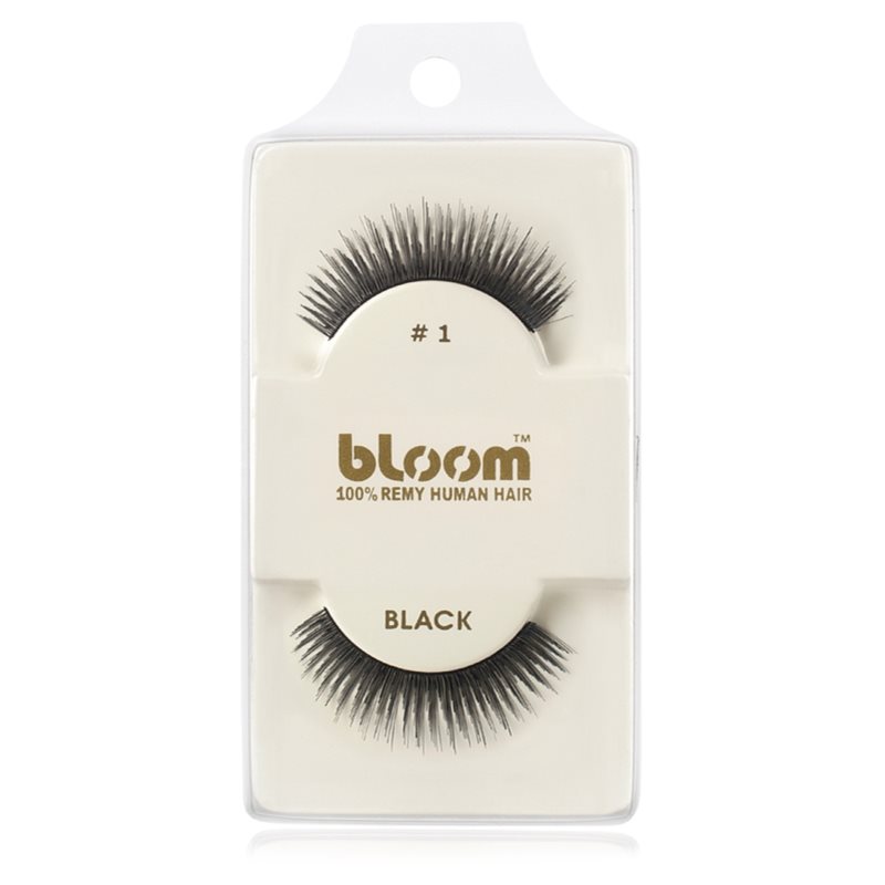 Bloom Natural nalepovací řasy z přírodních vlasů No. 1 (Black) 1 cm Image
