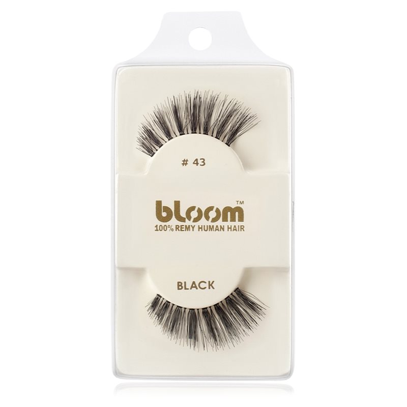 Bloom Natural nalepovací řasy z přírodních vlasů No. 43 (Black) 1 cm Image