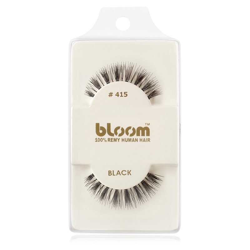 Bloom Natural nalepovací řasy z přírodních vlasů No. 415 (Black) 1 cm