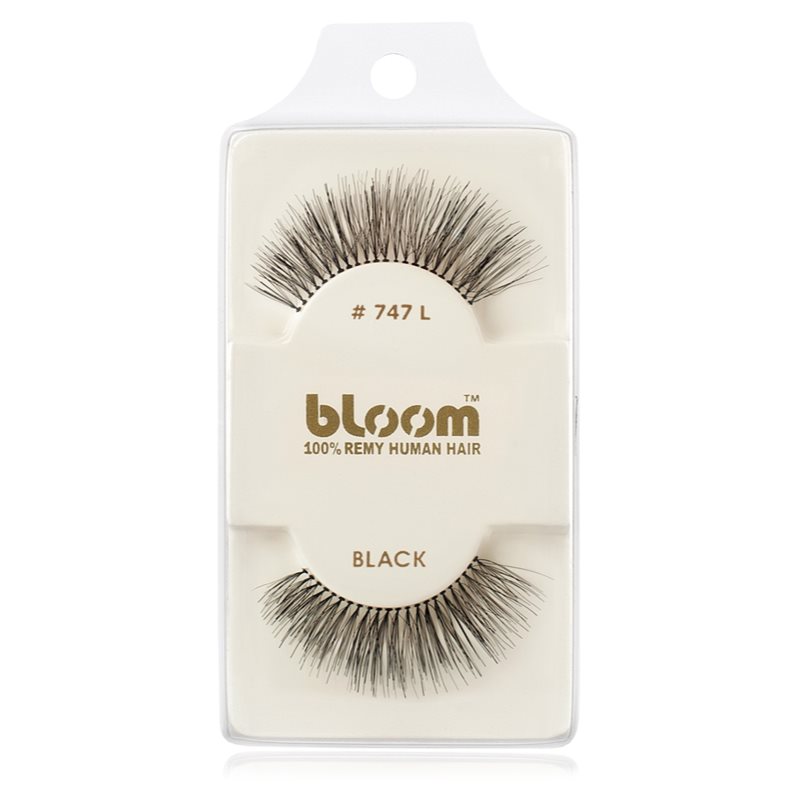 Bloom Natural nalepovací řasy z přírodních vlasů No. 747L (Black) 1 cm Image