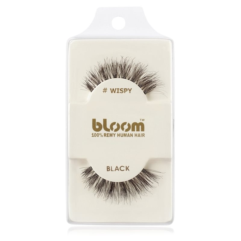 Bloom Natural nalepovací řasy z přírodních vlasů (Wispy, Black) 1 cm Image