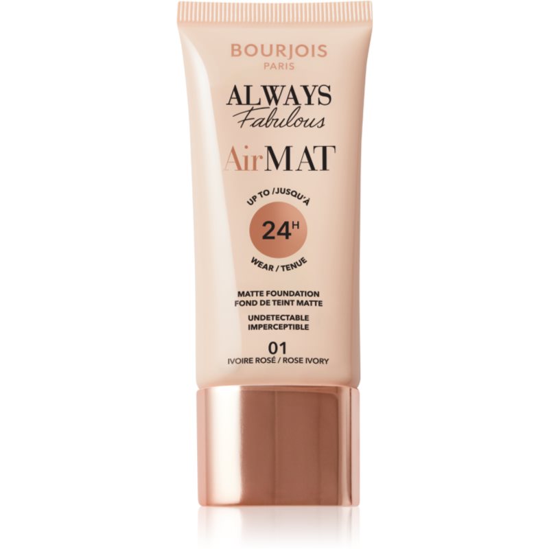 Bourjois Air Mat matující make-up odstín 01 Rose Ivory 30 ml